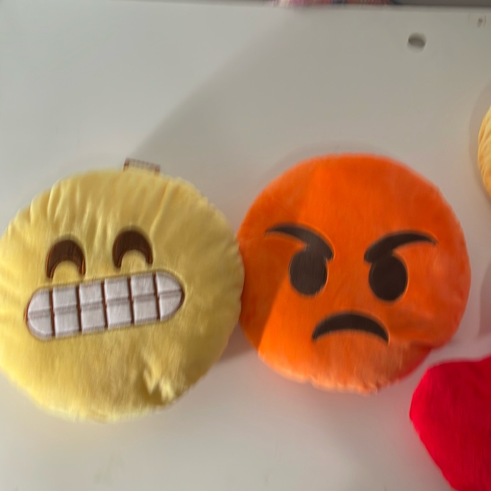 Yellow Emoji Plush Pillow